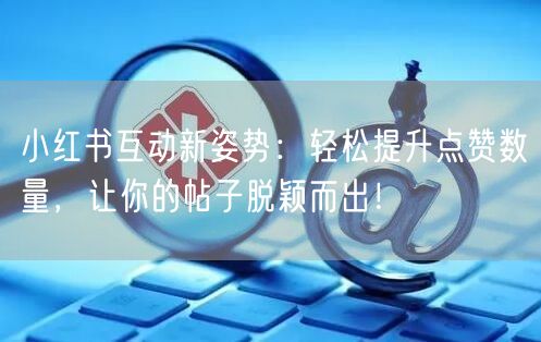 小红书互动新姿势：轻松提升点赞数量，让你的帖子脱颖而出！