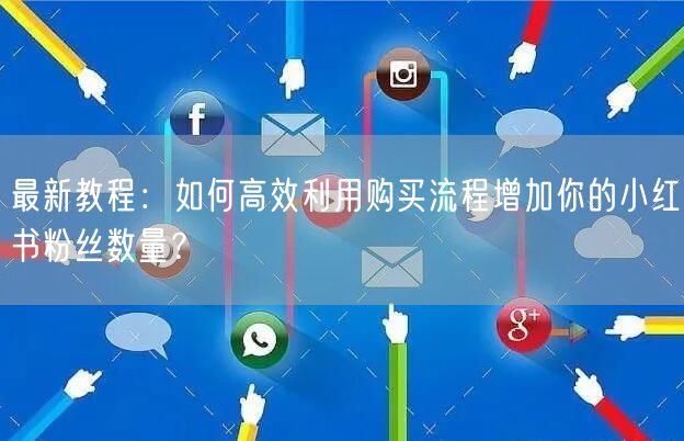 最新教程：如何高效利用购买流程增加你的小红书粉丝数量？