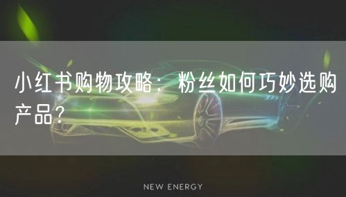 小红书购物攻略：粉丝如何巧妙选购产品？