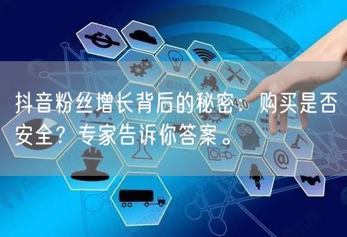 抖音粉丝增长背后的秘密：购买是否安全？专家告诉你答案。