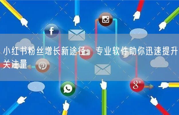 小红书粉丝增长新途径：专业软件助你迅速提升关注量